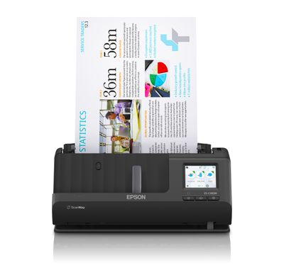Epson ES-C380W ADF + escáner alimentado por hojas 600 x 600 DPI A4 Negro, Escáneres