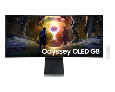 Samsung LS34DG850SL pantalla para PC 86,4 cm (34") 3440 x 1440 Pixeles UltraWide Quad HD OLED Plata, Monitores