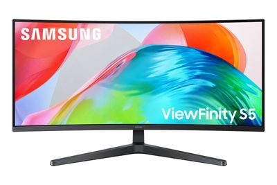 Samsung S55GH pantalla para PC 86,4 cm (34") 3440 x 1440 Pixeles UltraWide Quad HD LCD Negro, Monitores