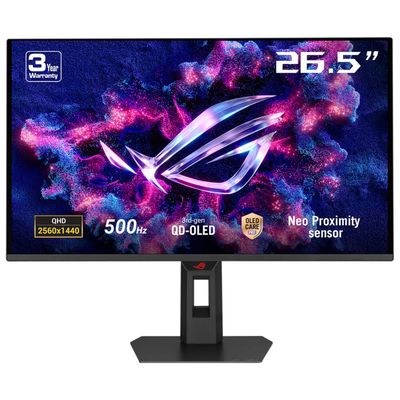 ASUS ROG Strix OLED XG27AQDPG pantalla para PC 67,3 cm (26.5") 2560 x 1440 Pixeles Wide Quad HD QD-OLED Negro, Monitores